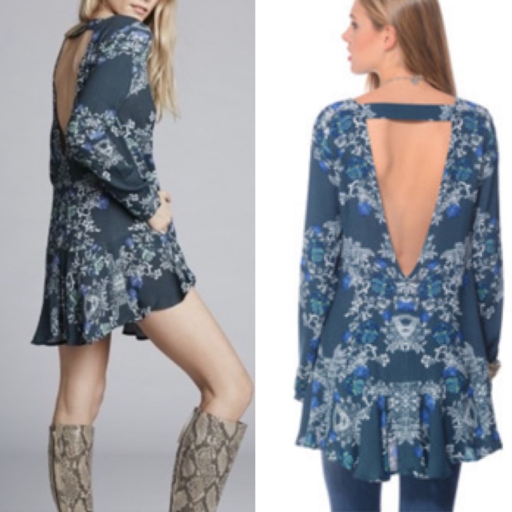Free People Smooth Talker Tunic Emerald Green M/M